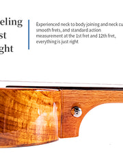Load image into Gallery viewer, TODO Ukulele 26&#39; Tenor Whale Acacia wood Full Solid + EQ (EQUALIZER)
