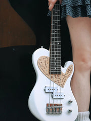 Load image into Gallery viewer, TODO Love Series Mini Bass – 30&quot; Steel-String 4-String Silent Travel Bass for Beginner Girls
