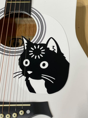 Load image into Gallery viewer, Meme Cat Acoustic Guitar Pickguard | Cute Cat Guitar Guard | 防刮木吉他护板 | Pelindung Gitar