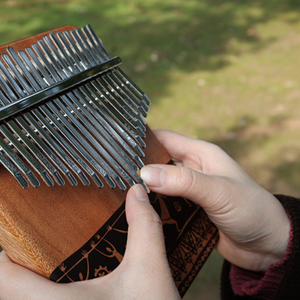 TODO 21 KEYS MAHOGANY WOOD DEMOCRATIC DANCE STYLE KALIMBA拇指琴 - Free Engraving 免费定制雕刻