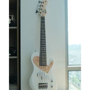 TODO Love Series Mini Bass – 30" Steel-String 4-String Silent Travel Bass for Beginner Girls