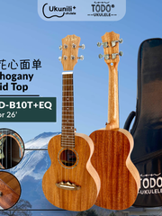 Load image into Gallery viewer, TODO Ukulele 26&#39; Tenor Mahogany Solid Top + EQ (EQUALIZER)
