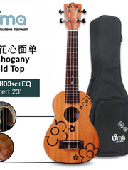 Load image into Gallery viewer, Uma Ukulele 23&#39; Concert Mahogany Solid Top UMA-FL03SC + EQ (EQUALIZER)
