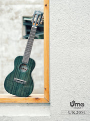 Load image into Gallery viewer, Uma Ukulele 26' Tenor Full Solid Mahogany Gloss UMA UK20STBlue