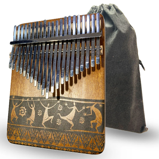 TODO 21 KEYS MAHOGANY WOOD DEMOCRATIC DANCE STYLE KALIMBA拇指琴 - Free Engraving 免费定制雕刻