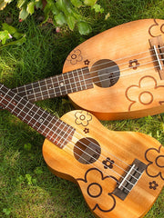 Load image into Gallery viewer, Uma Ukulele 23&#39; Concert Mahogany Solid Top UMA-FL03CP + EQ (EQUALIZER)
