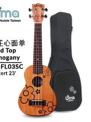 Load image into Gallery viewer, Uma Ukulele 23' Concert Mahogany Solid Top UMAFL03SC