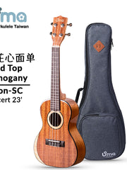 Load image into Gallery viewer, Uma Ukulele 23' Concert Solid Mahogany &amp; Maple Top  UMA UKMoonSC