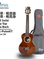 Load image into Gallery viewer, Uma Ukulele 26&#39;Tenor Full Solid Koa wood UMA-PulseKT
