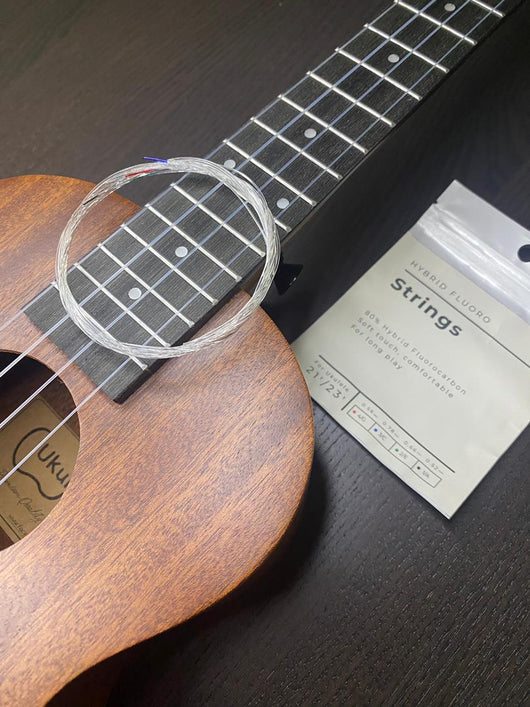 80% Hybrid Fluorocarbon Ukulele Strings | Durable Stable Tuning | Smooth Feel｜21 23 Inch Soprano Concert｜Accessories