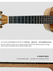 Load image into Gallery viewer, Uma Ukulele 23'Concert Full Solid Acacia Koa UMAClassicsSC