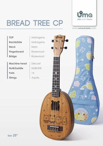 Uma Ukulele 23' Concert Mahogany wood UMA-TREECP