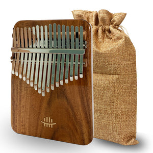 Hluru 17 keys Full Solid Koa Wood Square Kalimba