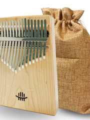Load image into Gallery viewer, Hluru 17 keys Full Solid Maple Wood Bottom Sound Hole Kalimba
