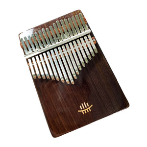 Hluru 17 keys Full Solid Walnut Wood Bottom Sound Hole Kalimba