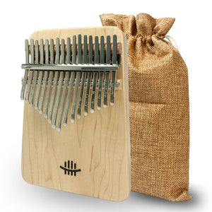 Hluru 17 keys Full Solid Maple Wood Square Kalimba