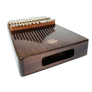 Hluru 17 keys Full Solid Walnut Wood Bottom Sound Hole Kalimba