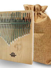 Load image into Gallery viewer, Hluru 21 keys Full Solid Maple Wood Bottom Sound Hole Kalimba
