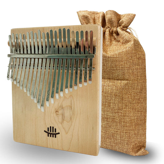 Hluru 21 keys Full Solid Maple Wood Bottom Sound Hole Kalimba