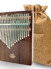 Load image into Gallery viewer, Hluru 21 keys Full Solid Walnut Wood Bottom Sound Hole Kalimba
