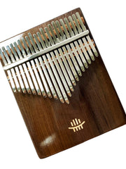 Load image into Gallery viewer, Hluru 21 keys Full Solid Walnut Wood Bottom Sound Hole Kalimba
