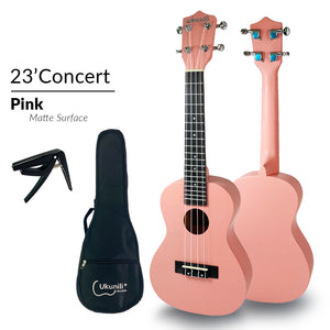 Ukunili Ukulele Concert 23' Pink (Matte)