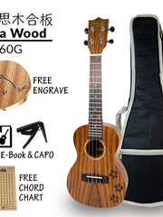 Load image into Gallery viewer, Ukunili Ukulele Concert 23' Acacia Koa Wood 2360G