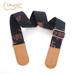 Ukulele Strap Linen Art Pattern AUS-81