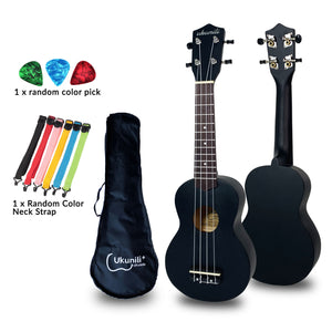 Ukunili Ukulele Soprano 21' Black (Matte)