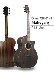 Load image into Gallery viewer, Diana 729 Acoustic Guitar 41 inches DarkBrown
