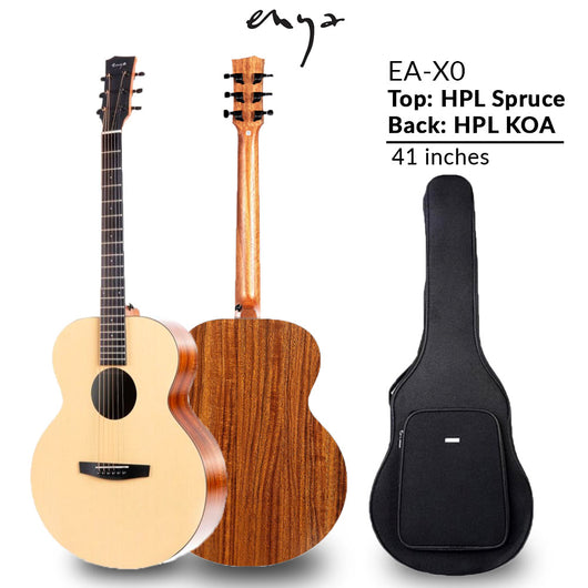 ENYA EA-X0 Acoustic Guitar  41 inches HPL Spruce & HPL Koa (AJ Body)