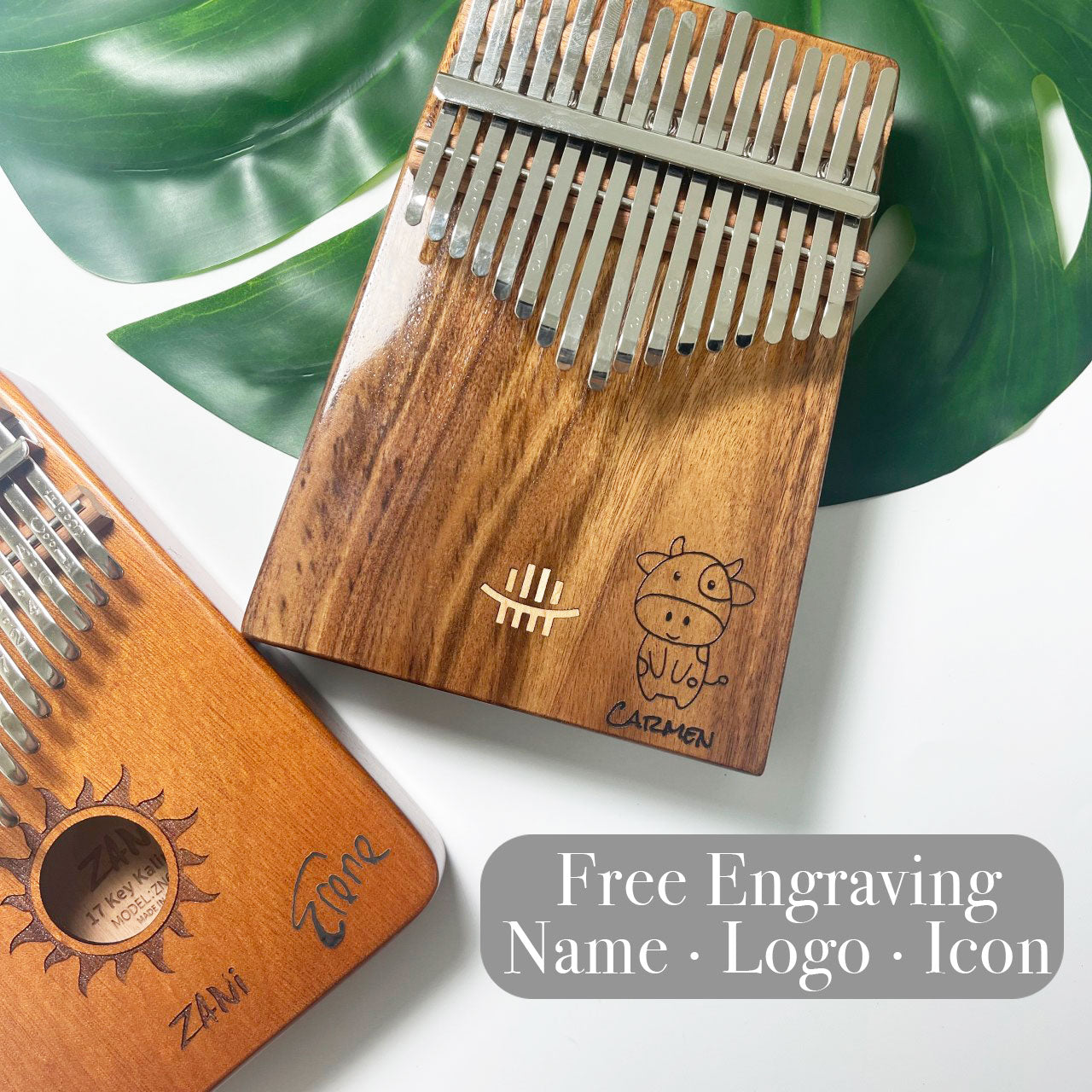 Engraved kalimba clearance