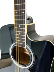 Load image into Gallery viewer, Smiger H60 Acoustic Guitar 41 inches Black
