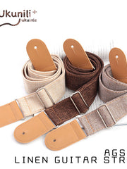Load image into Gallery viewer, Guitar Strap Linen Pattern
