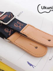 Load image into Gallery viewer, Guitar Strap Art Linen Leather AGS-081
