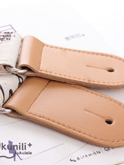 Load image into Gallery viewer, Guitar Strap Art Linen Leather AGS-081
