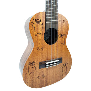 Nalu Kumamon KAC Ukulele 23' Concert Mahogany Solid Top