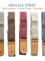 Load image into Gallery viewer, Ukulele Strap Linen Pattern
