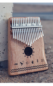 TODO Mahogany Wood Nile Design Kalimba 拇指琴 - Free Engraving 免费定制雕刻