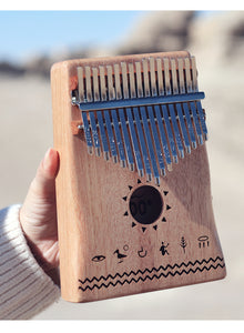 TODO Mahogany Wood Nile Design Kalimba 拇指琴 - Free Engraving 免费定制雕刻