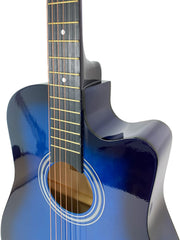 Load image into Gallery viewer, Nili Acoustic Guitar 38 inches Blue
