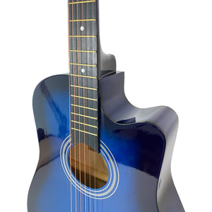 Nili Acoustic Guitar 39 inches Blue