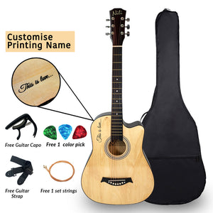 Nili Acoustic Guitar 38 inches Wood