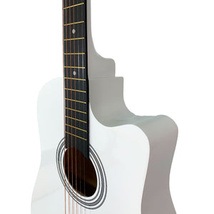 Nili Acoustic Guitar 38 inches  White