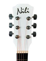 Load image into Gallery viewer, Nili Acoustic Guitar 38 inches  White
