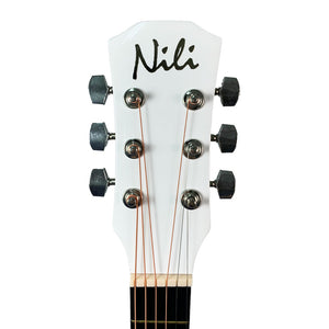 Nili Acoustic Guitar 38 inches  White