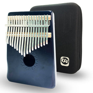 Walter 17 keys Full Solid Mahogany Wood Kalimba Black