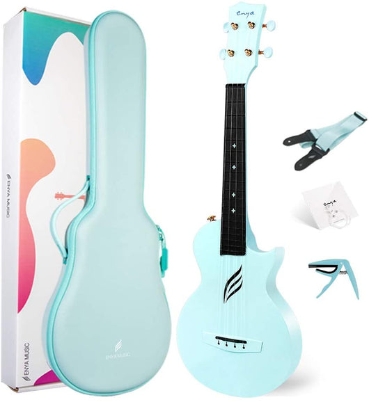 ENYA Ukulele Nova U Carbon Tiffany Blue