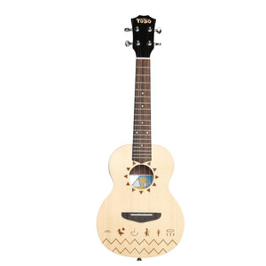 TODO Ukulele 23' Concert Solid Spruce Nile Design