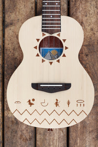 TODO Ukulele 23' Concert Solid Spruce Nile Design